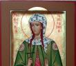 Icono de la Santa Reverenda Svetlana (Photina, Photinia) de Palestina